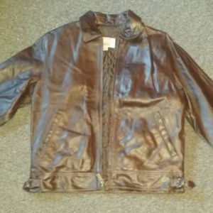Wilsons Leather brown leather jacket.